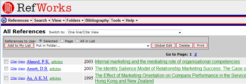 refworks with the script enabled refworks with the script enabled